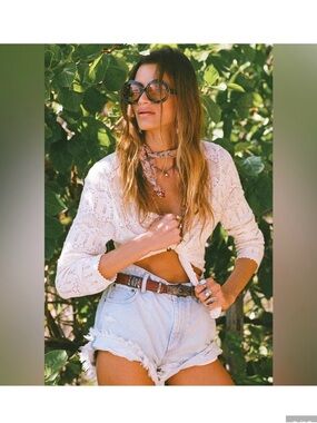 Spell Siesta Pointelle Cardigan S